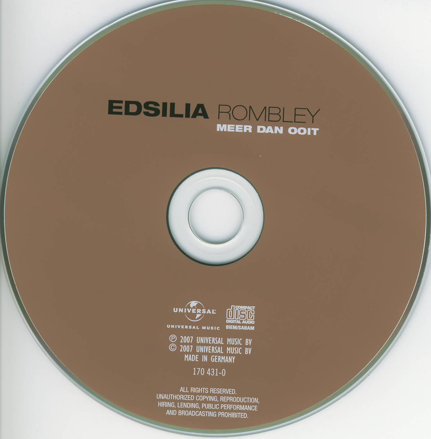 Edsilia Rombley  Meer Dan Ooit : CD